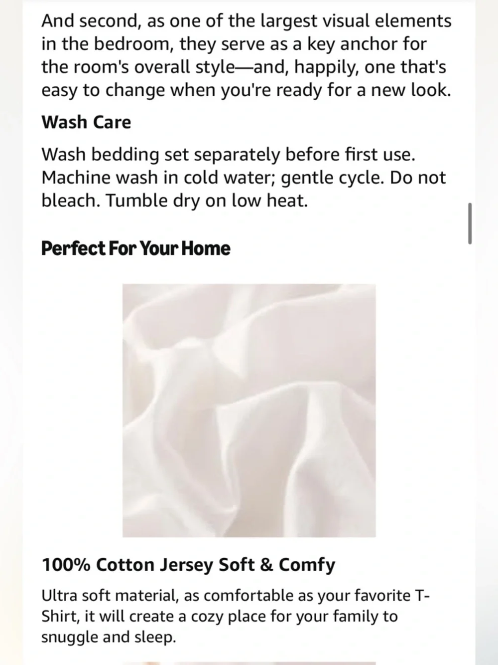 Off-White Jersey Knit 100% Cotton Duvet Cover Set 3 Pc-Full Size